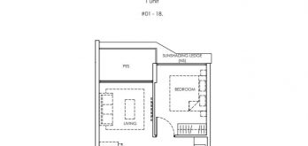 peak-residence-floor-plan-1-bedroom-type-a1-singapore